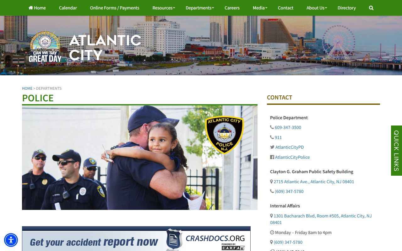 Atlantic City Police 24 hour booking