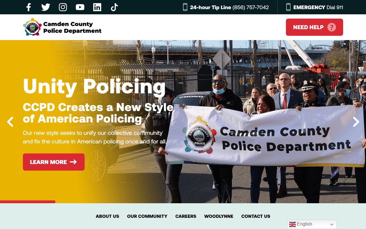 Camden Police Department 24 hour booking