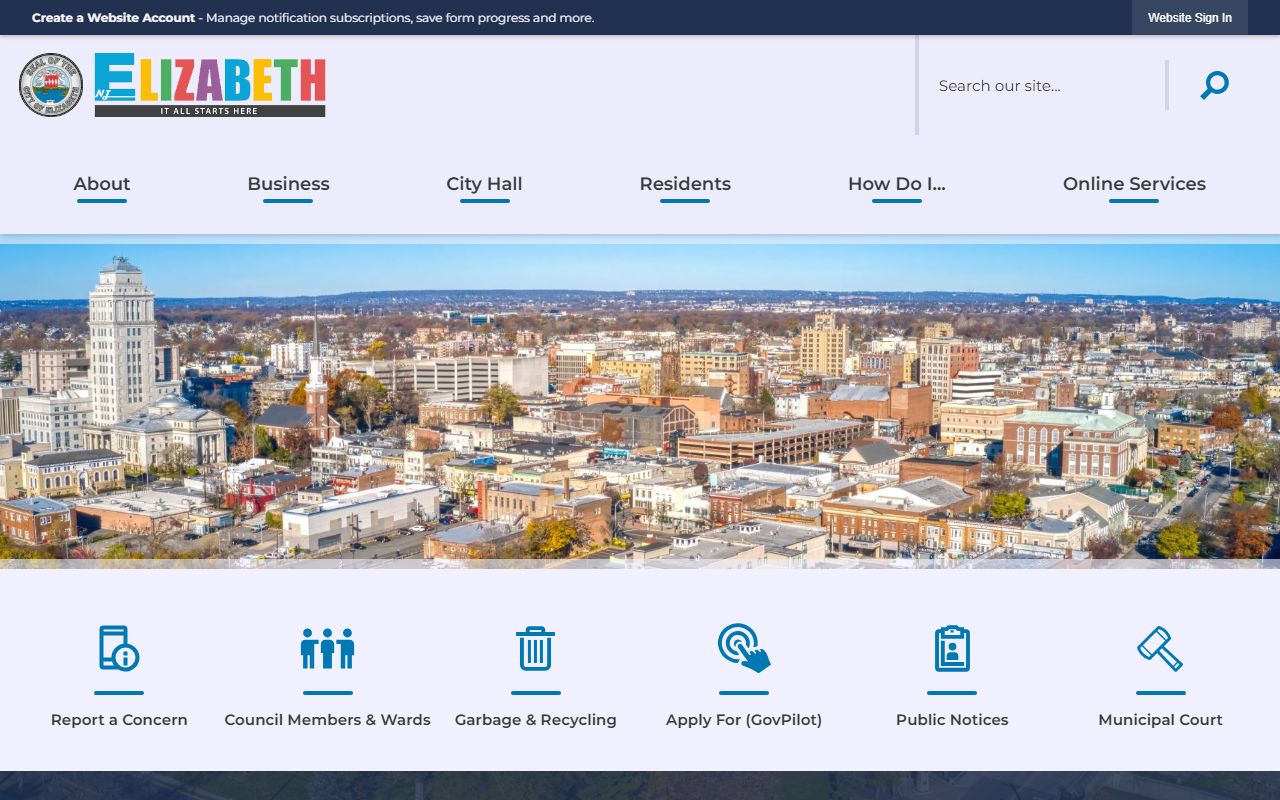 Elizabeth city website 24 hour booking records