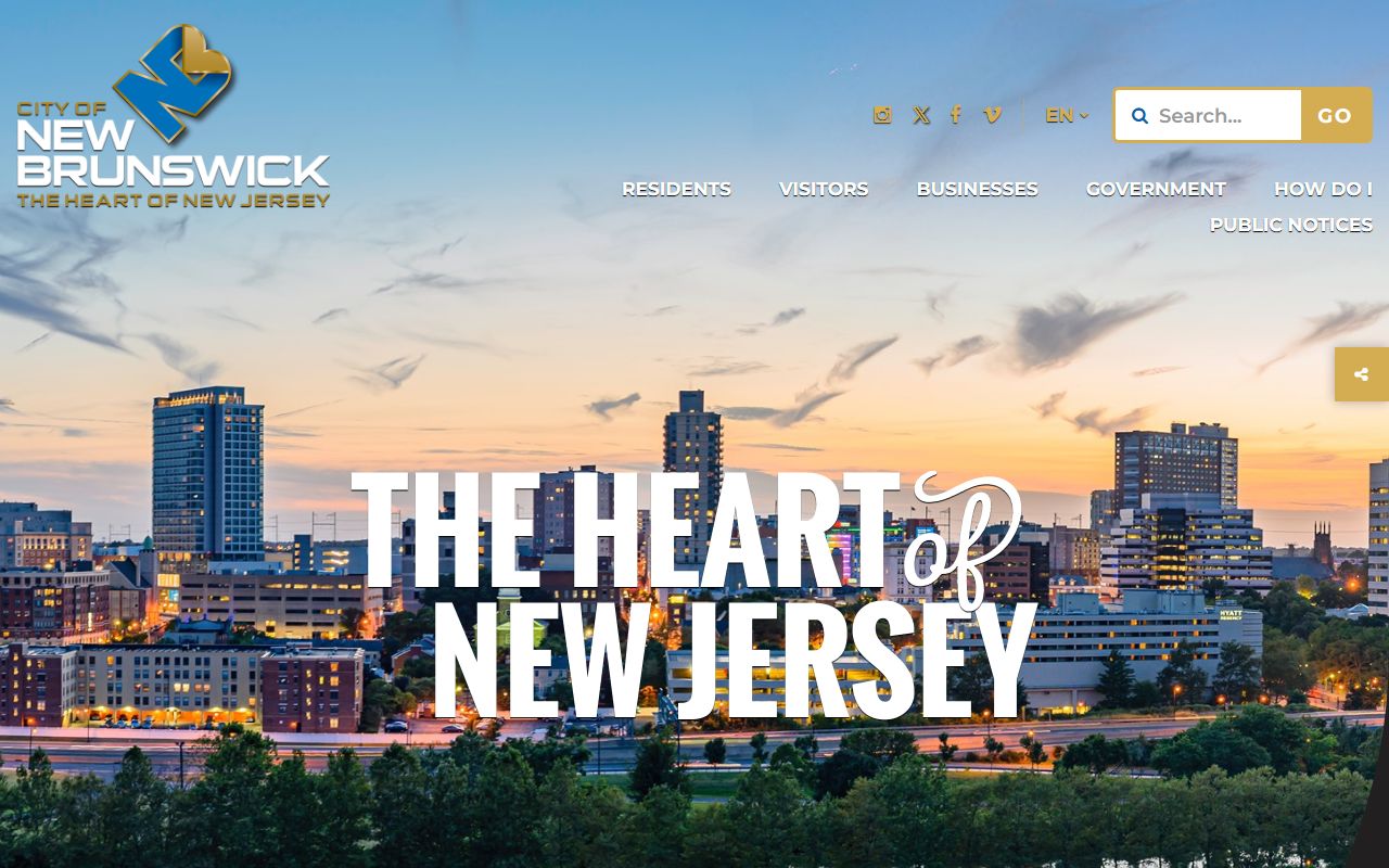 New Brunswick city website 24 hour booking