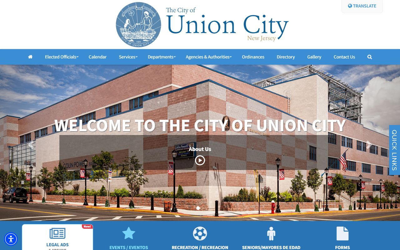 Union City website 24 hour booking