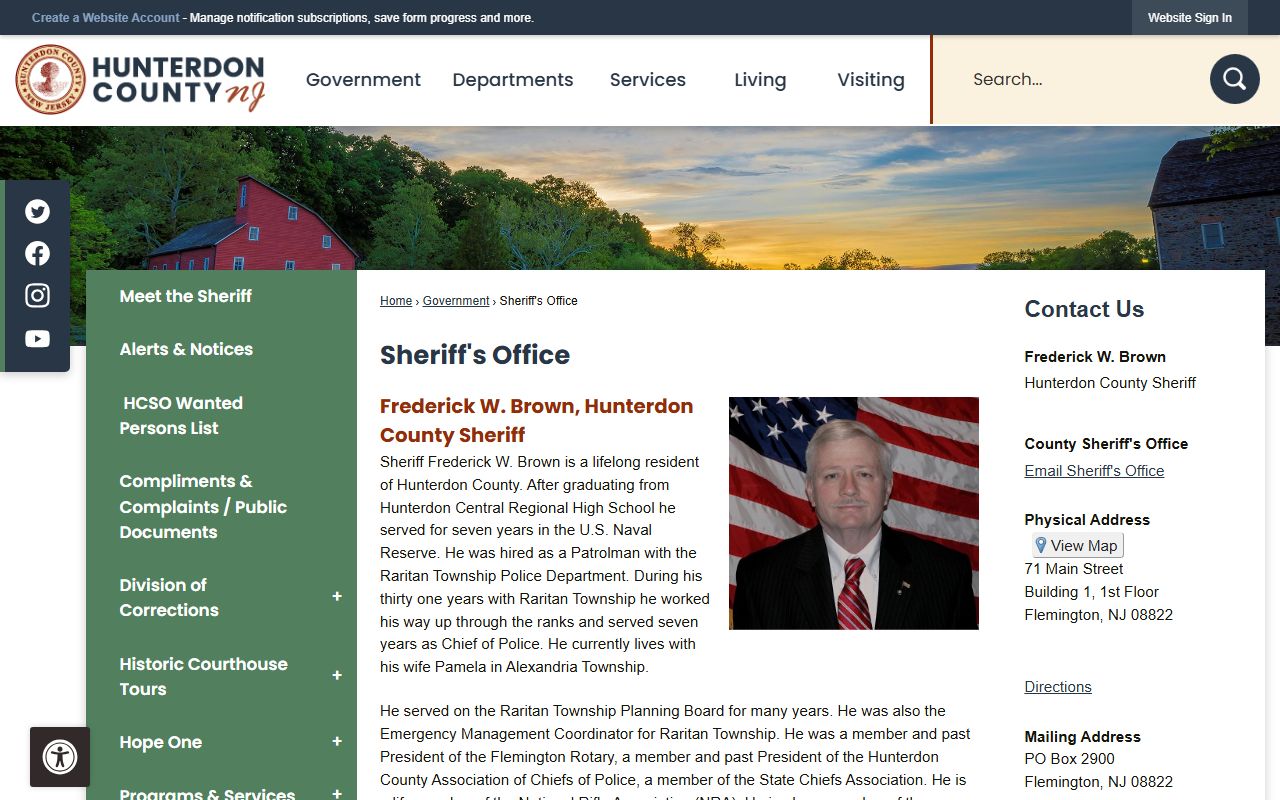 Hunterdon County Sheriff 24 hour booking records