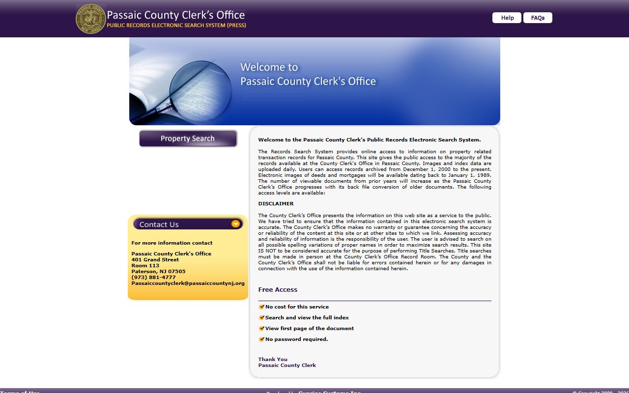 Passaic County PRESS records 24 hour booking